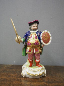 Antique Porcelain Figure of Falstaff