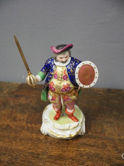 Antique Porcelain Figure of Falstaff