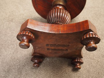 Antique Scottish Mahogany Revolving Piano Stool