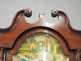 Antique Scottish Mahogany Longcase Clock by John Hood, Fife