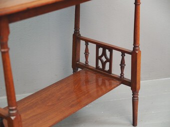 Antique Art Nouveau Walnut Occasional Table