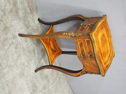 Antique French Kingwood and Walnut Side Table