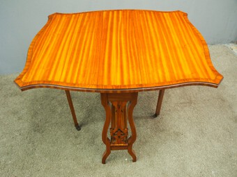 Antique Satinwood Butterfly Shaped Sutherland Table