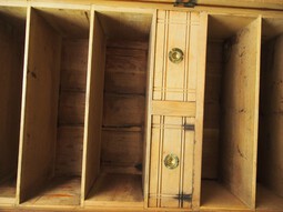 Antique Inlaid Walnut Cigar Cabinet