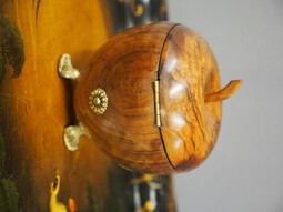 Antique Apple Shaped Fruitwood Tea Caddy