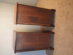 Antique Pair of Edwardian Mahogany Chest of Drawers or Bedsides