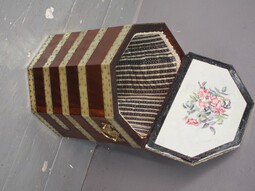 Antique Edwardian Mahogany Sewing Box