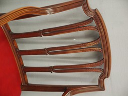 Antique Pair of George III  Mahogany Armchairs