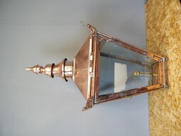 Antique Edinburgh Copper and Steel Street Lamp