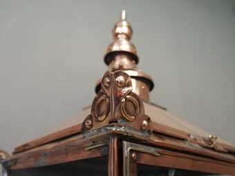 Antique Edinburgh Copper and Steel Street Lamp