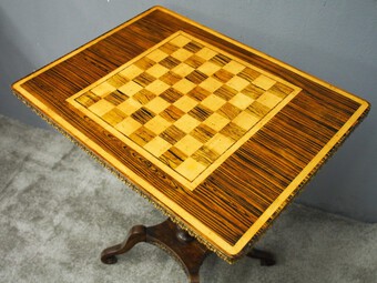 Antique Regency Scumbled Games Table