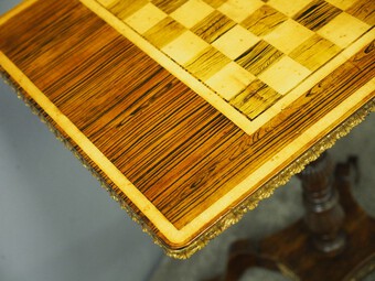 Antique Regency Scumbled Games Table