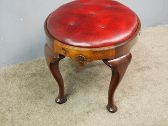 Antique George III Style Oval Stool