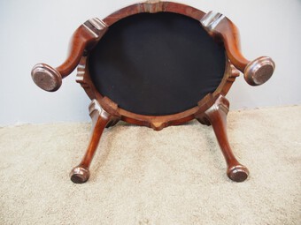 Antique George III Style Oval Stool