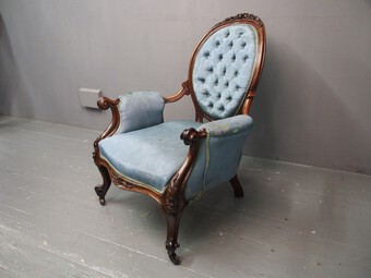 Antique Victorian Armchair from Home of Artist John Bellany