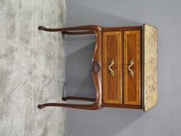 Antique French Style Marble Top Side Cabinet