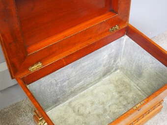 Antique Regency Mahogany Sarcophagus Shaped Wine Cooler