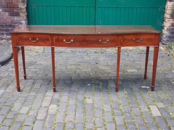 Antique George III Style Inlaid Sideboard by Arthur Brett, Norwich