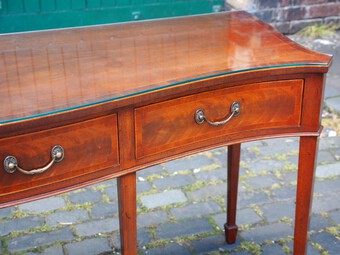 Antique George III Style Inlaid Sideboard by Arthur Brett, Norwich