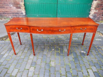 Antique George III Style Inlaid Sideboard by Arthur Brett, Norwich