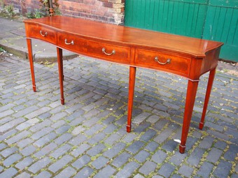 Antique George III Style Inlaid Sideboard by Arthur Brett, Norwich