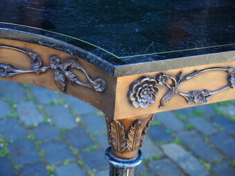 Antique Pair of Marble Top Console Tables