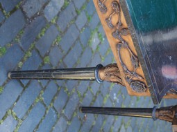 Antique Pair of Marble Top Console Tables