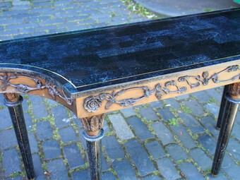 Antique Pair of Marble Top Console Tables