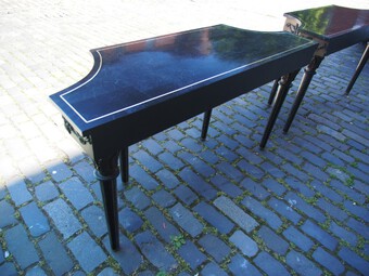 Antique Pair of Marble Top Console Tables