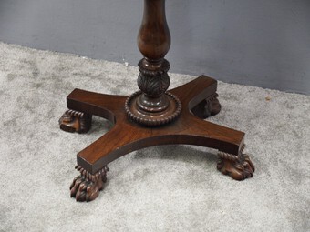 Antique William IV Rosewood Library Table