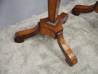 Antique Pair of Queen Anne Style Torcheres / Candle Stands