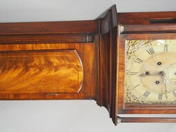Antique George III Inlaid Mahogany Grandfather Clock by G Brown, Edinburgh