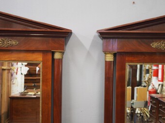 Antique Pair of Large Second Empire Mirrors