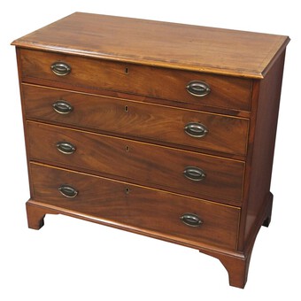 George III Inlaid Mahogany Chest of Drawers