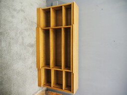 Antique Oak Freestanding Breakfront Bookcase