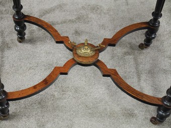 Antique Louis XV Style French Marquetry Games / Side Table