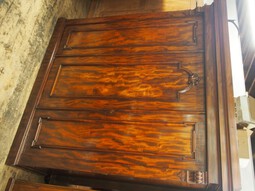 Antique Victorian Mahogany 3 Door Wardrobe