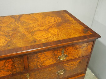 Antique Georgian Burr Walnut Chest of Drawers