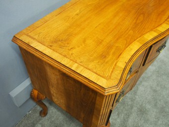 Antique Georgian Style Figured Walnut Side Table