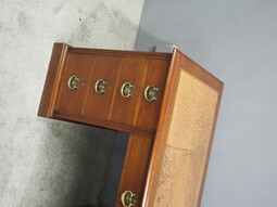 Antique Art Nouveau Mahogany Kneehole Desk