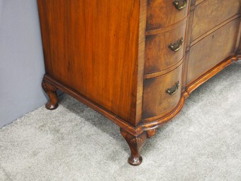 Antique Georgian Style Walnut Chest of Drawers by Maple & Co