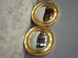 Antique Pair of Convex Mirrors