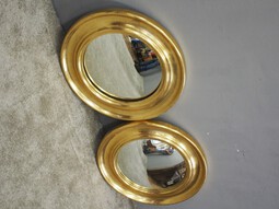 Antique Pair of Convex Mirrors