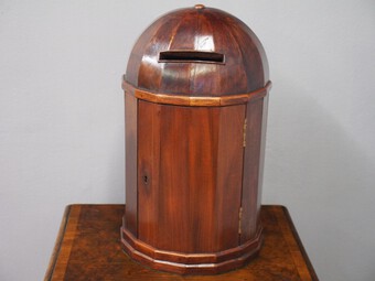 Antique Mahogany Post Box