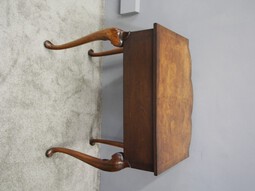 Antique Georgian Style Burr Walnut Lowboy / Side Table