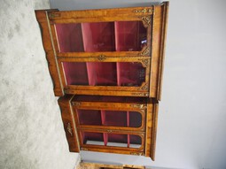 Antique Matched Pair of Victorian Display Cabinets