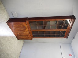 Antique Tall George III Mahogany Cabinet Bookcase