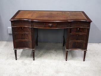 Antique Adams Style Mahogany Desk