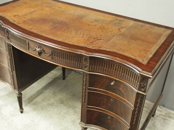 Antique Adams Style Mahogany Desk