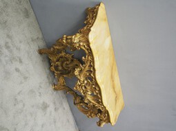 Antique George III Gilded Wood and Marble Console Table